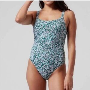 Athleta Hermosa One piece Swimsuit Floral size XS